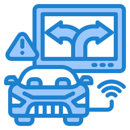 Car Direction Warning  Icon