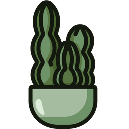 Blue columnar cactus  Icon