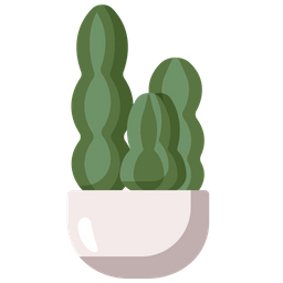 Blue columnar cactus  Icon