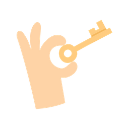 Holding Key  Icon