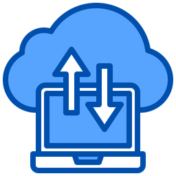 Transferencia a la nube  Icono