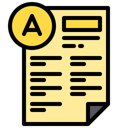 A Grade Sheet  Icon