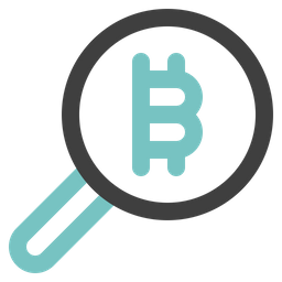 Bitcoin Search  Icon