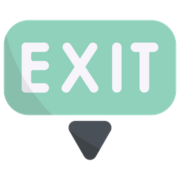 Down Exit  Icon