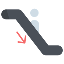 Escalator Down  Icon