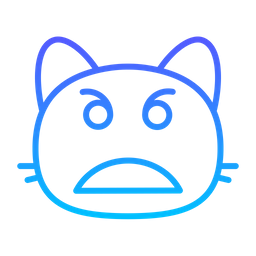 Cat angry face  Icon