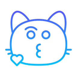 Cat blow kiss  Icon