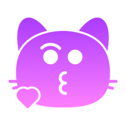 Cat blow kiss  Icon