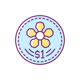 Coins design  Icon