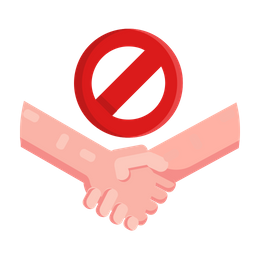 No Shake Hand  Icon