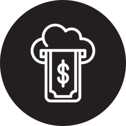 Cloud money  Icon