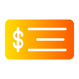 Bank check  Icon