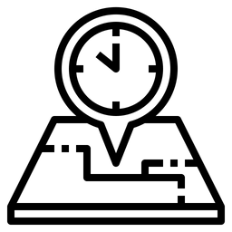 Ort Zeit  Symbol