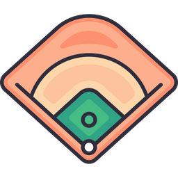 Baseballfeld  Symbol