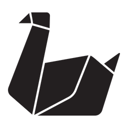 종이접기 오리  아이콘