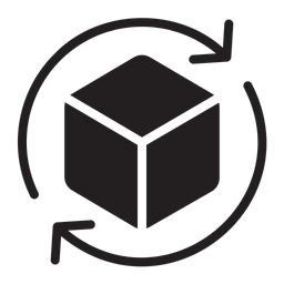 Cube Rotation  Icon