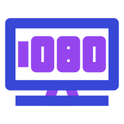 1080p television  Icon