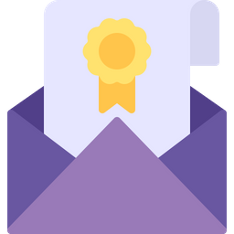 Certificate Email  Icon