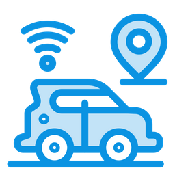 Destination Location Smart Car Wifi Icon