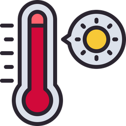 Hot Temperature  Icon