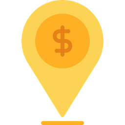 Dollar Location  Icon