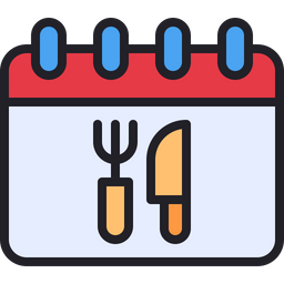 Dinner Schedule  Icon