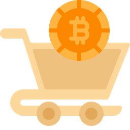 Bitcoin Shopping  Icon