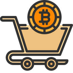 Bitcoin Shopping  Icon