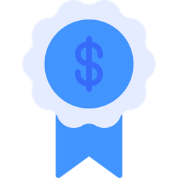 Dollar Badge  Icon