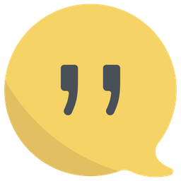 Double Quote Bubble  Icon