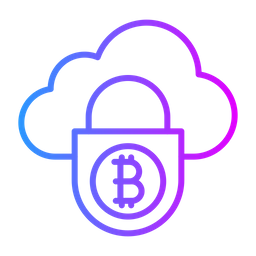 Bitcoin Cloud Security  Icon