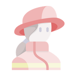 Female firefighting  Icon