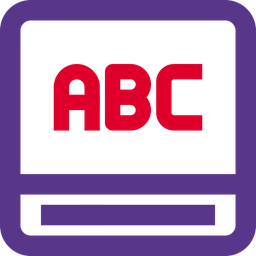 Alphabet Monitor  Icon