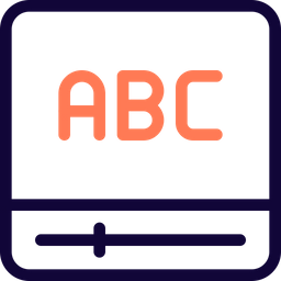 Alphabet Monitor  Icon