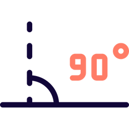 Ângulo de 45 graus  Ícone