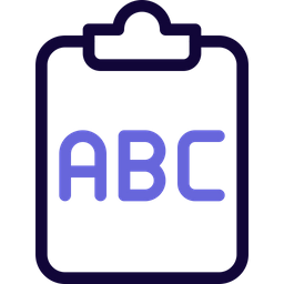 Tablero abc  Icono