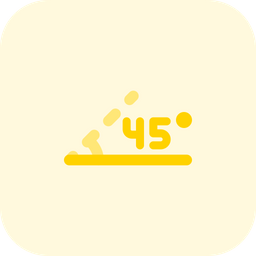 45 Degree Angle  Icon