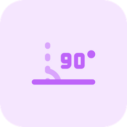 45 Degree Angle  Icon