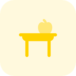 Manzana en la mesa  Icono