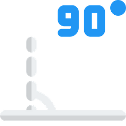 Ângulo de 45 graus  Ícone