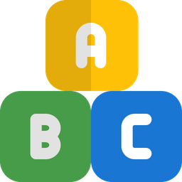 Bloco abc  Ícone