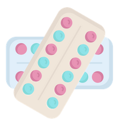 Tira de pastillas  Icono