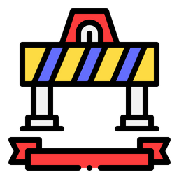 Construction Barrier  Icon