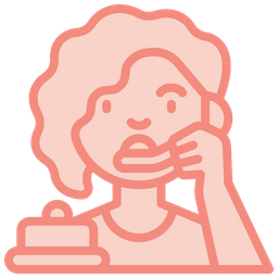 Eating dessert  Icon