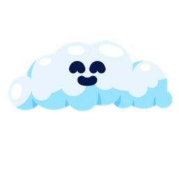 Nube de dibujos animados  Icono