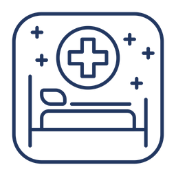 Krankenhausbett  Symbol