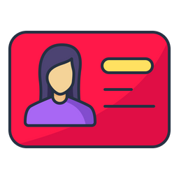 Female Member Card  Icon