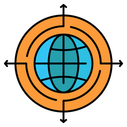 Globe Focus  Icon