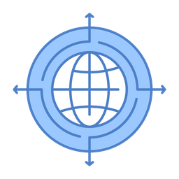 Globe Focus  Icon