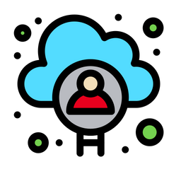 Cloud User  Icon